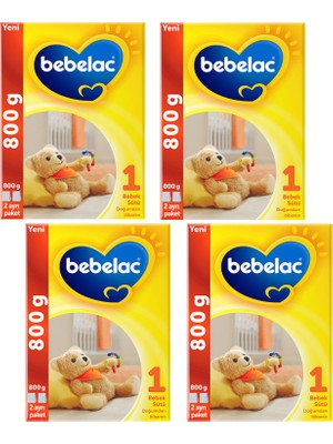 Bebelac 1 Bebek Sütü 0 - 6 Ay 800 gr 4 Adet