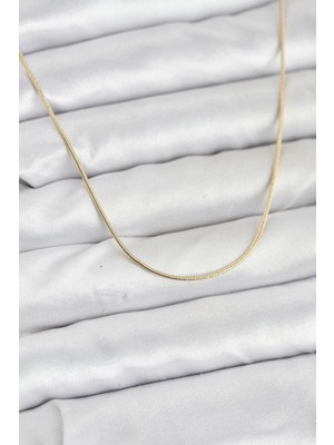 Rivera Tech Rvrstr4 cm 14K Gold Renk Yılan Zincir Model Kadın Kolye - TJ-BKO10922