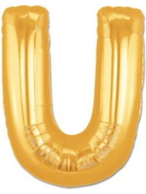 Rivera Tech Rvrstr4 U Harf Folyo Balon Altın Renk 40 Inç