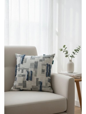 Rolivs Mavi Esinti Soft Koleksiyonu Kırlent 47X47 cm - 2106