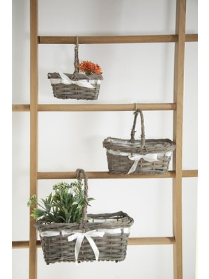 3'lü Hasır Sepet Seti, Dekoratif ve Pratik Saklama Çözümleri