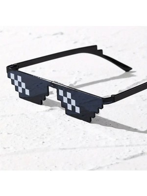 Rivera Tech Rvrstr4 Thug Life Trend Güneş Gözlüğü Mozaik Siyah Kedi Gözlükleri