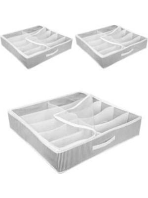 3'lü Ayakkabı Saklama Çantası Seti, Organizer ve Koruma Kılıfı