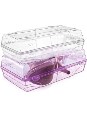 Şeffaf Bayan Ayakkabı Saklama Kutusu Seti, 10'lu Paket