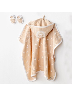 Butik Mey Ithalat®   AC24508 Müslin Smil All Day 80X80 Havlu Set Beige