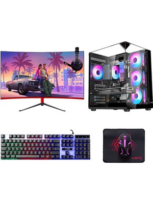 Turbox TX9008 I5 9400F 16GB Ram 512GB Nvme 8gb RX580 23.8 Inç Fhd 100Hz Curved Oyuncu Oem Paket