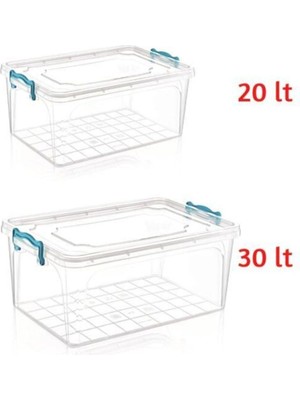 20L ve 30L Kapaklı Saklama Kutuları, Pratik ve Şık Depolama Çözümü