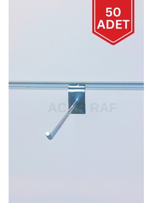 50 Adet Kanal Kanca, 10 Cm, Pano ve Lambiri Panel Uyumlu Tel Askı