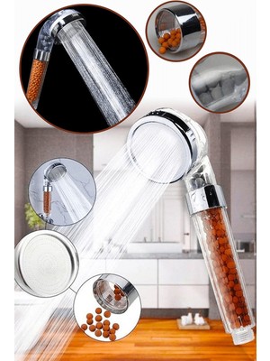 Rivera Tech Rvrstr4 Boncuklu Su Tasarruflu Kireç Önleyici Duş Başlığı