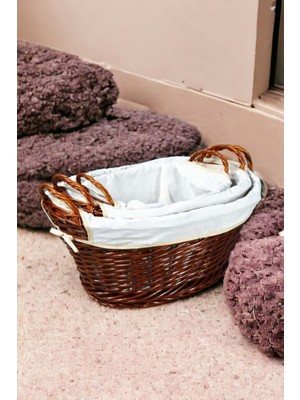 Renkli 3'lü Hasır Oval Sele Ürünleri, Şıklığa Zarif Dokunuş