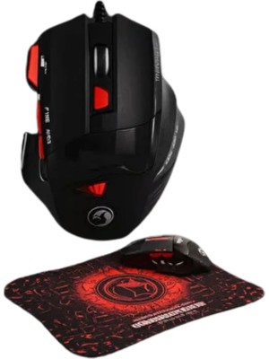 Rivera Tech Rvrtch Ergonomik Gaming Mouse ve Mousepad 3 Dpı Ayarlı LED Işıklı Tasarım