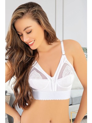 Esranın Dünyası Beyaz Mideli Toparlayıcı Sütyen - 504