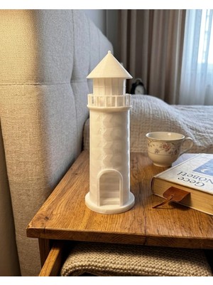 Aylina Mey Ithalat® Modern Tasarımlı 3D Deniz Feneri Ev Dekorasyon Ürünü