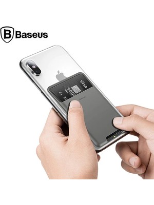 Rivera Tech Rvrhb Baseus Back Stick Universal Telefon Arkası Kart Yuvası CÜZDAN-(5775)