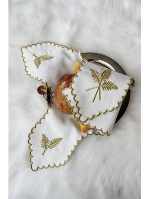 QBR Home Başak Nakışlı Ekmek Örtüsü