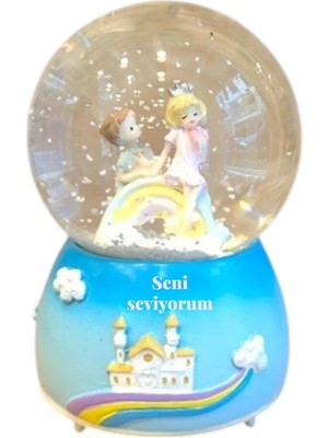 Hediye Fikri Sevgiliye Masalsı Hediye – Işıklı ve Müzikli Romantik Kar Küresi