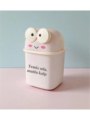 Hediye Fikri Kişiye Özel Pembe Renk Kurbağa Kalemlik Masaüstü Düzenleyici 21X14.5X14.8 cm Sert Plastik