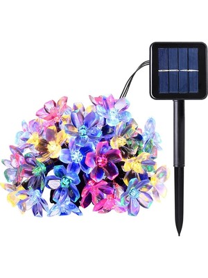 Rivera Tech Rvrhb Ally 7m 50 Kiraz Çiçeği Solar Güneş Enerjili Dış Bahçe Aydınlatma Su Geçirmez Led-(5