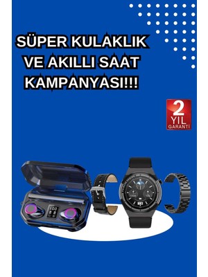 Rivera Tech Rvrhb Yeni Nesil Kampanyası Bluetooth Bağlantılı Akıllı Saat ve Kablosuz Kulaklık Dijital Gö