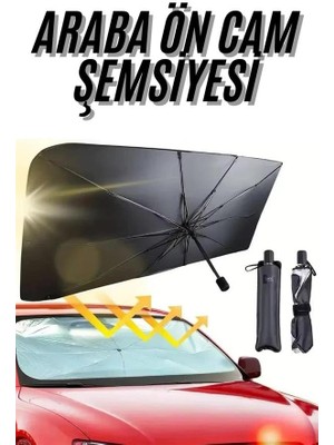 Rivera Tech Rvrhb Ön Cam Güneşlik Şemsiye Tüm Araçlar Için Araba Katlanabilir Güneşlik