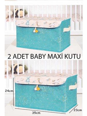 2'li Çok Amaçlı Kapaklı Kutu Seti, Organize ve Şık Saklama Çözümü