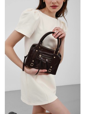 Shule Bags Lillia Bowling Çapraz Çanta Acı Kahve