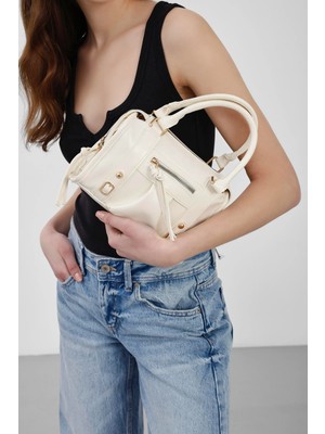 Shule Bags Lillia Bowling Çapraz Çanta Krem