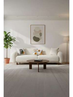 Rolivs Bonita Modüler Üçlü Koltuk - Aletsiz Kurulum - Bukle Kumaş Pamuksis