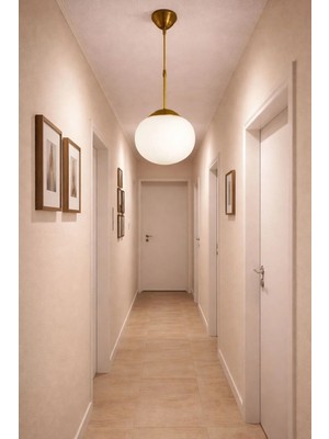 Ömür Avize Doruk Beyaz Yamuk Camlı Sarkıt Avize