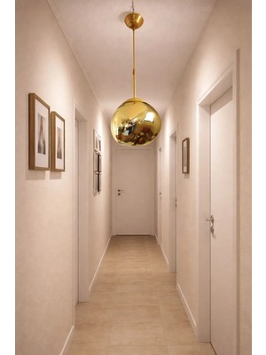 Ömür Avize Tomris Gold Yamuk Sarkıt Avize