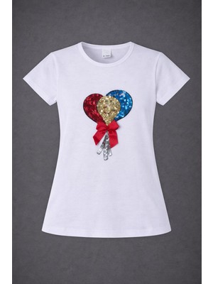 Dıgıl Kids Kız Çocuk Kısa Kol Gösteri T-Shirt