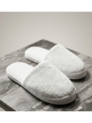 AdNovasam Premium Beyaz Havlu Otel ve Ev Terliği