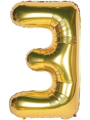 MarkEntegra Helyum Balon E Harfi, 36 cm Altın Renk Balon