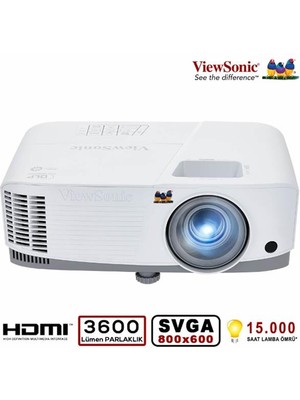 Novis Liora Viewsonic PA700W Dlp WXGA(1280X800) 4500AL 2xhdmi 1xvga 12.500:1 3W Hoparlör Projeksiyon