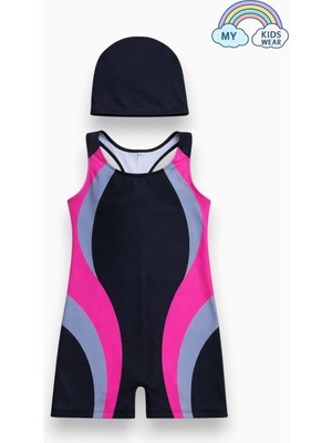 My Kids Wear Kız Çocuk Deniz Yüzücü Mayoları 5-16 Yaş 12628