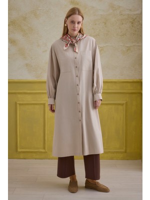 HE-QA Hakim Yaka Uzun Tunik Soft Kaşmir