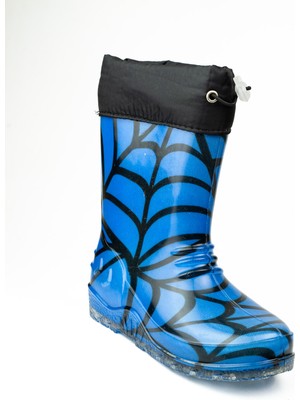 Babalı 15115 Emek Ulaş Çizgili Yağmur Çizmesi Mavi