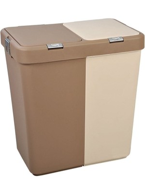 Otomatik Kapak Çift Gözlü Kirli Sepeti, Pratik ve Şık Tasarım