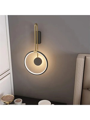 Ronisu Aydınlatma Modern Tasarım Yuvarlak LED Duvar Aplik 3177-W37-6H-BY