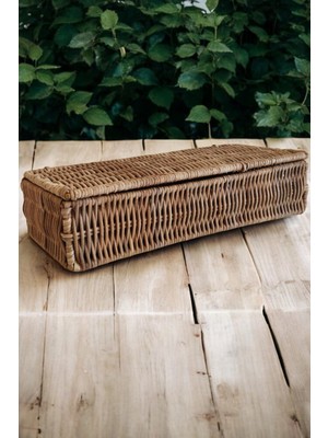 El Yapımı Rattan Saklama Kutusu, Çok Amaçlı Takı ve Aksesuar Düzenleyici