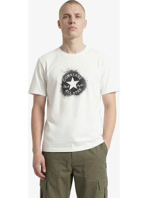 Converse Chuck Distort Spray Erkek Beyaz T-Shirt