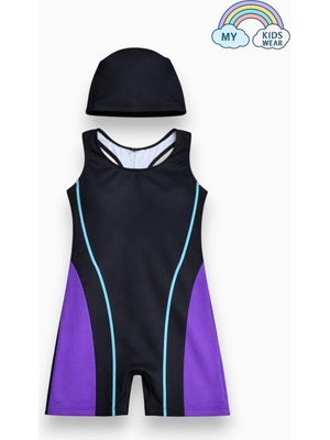 My Kids Wear Kız Çocuk Deniz Yüzücü Mayoları 5-16 Yaş 12631