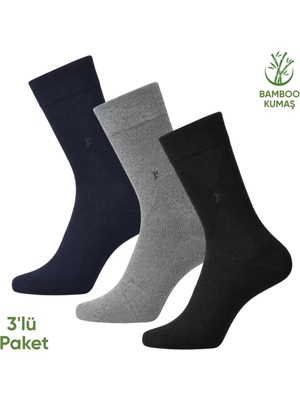 Savage Bambu Erkek Soket Çorap - 3 Çift - Dikişsiz - Gagavuz - 17666 - Set 4