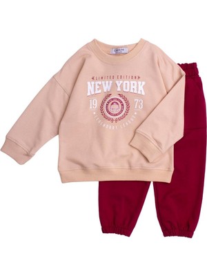 Chicsy Baby New York Baskılı Oversize  Alt Üst Bebek Çocuk Eşorfman Takımı