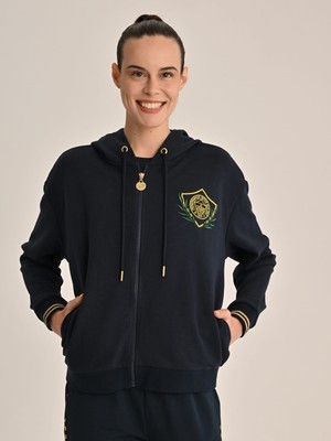 Fenerbahçe Kadın Kolej Çelenkli Sweat Kapüşonlu 34 Beden Rahat Kullanım İçin Tasarlandı