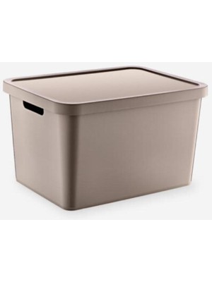 Çok Amaçlı Kapaklı Kutu Seti 18 Lt 4'lü, Dayanıklı ve Şık Tasarım