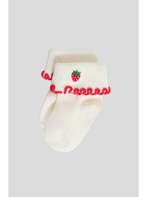 GB Baby Bg Store Kız Bebek Beyaz Çorap