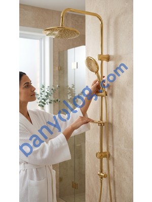 Cisa Robot Tepe Duş Sistemi Glayor Gold