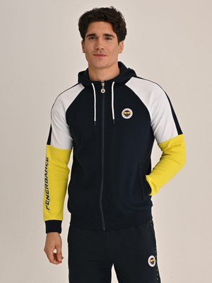 Fenerbahçe Erkek Trıbun Üç Renkli Sweat 2XL Rahat Kullanım İçin Üç Renkli Tasarım