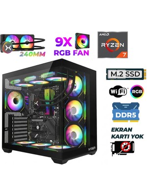 Xaser Raze X50 Ryzen 7 9700X 16GB Ddr5 Ram 512GB M.2 Nvme SSD Sıvı Soğutmalı Hazır Tavsiye Sistem